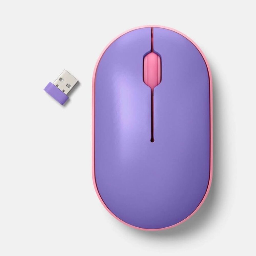 Bluetooth Mouse-Purple-USB A Connections-heyday